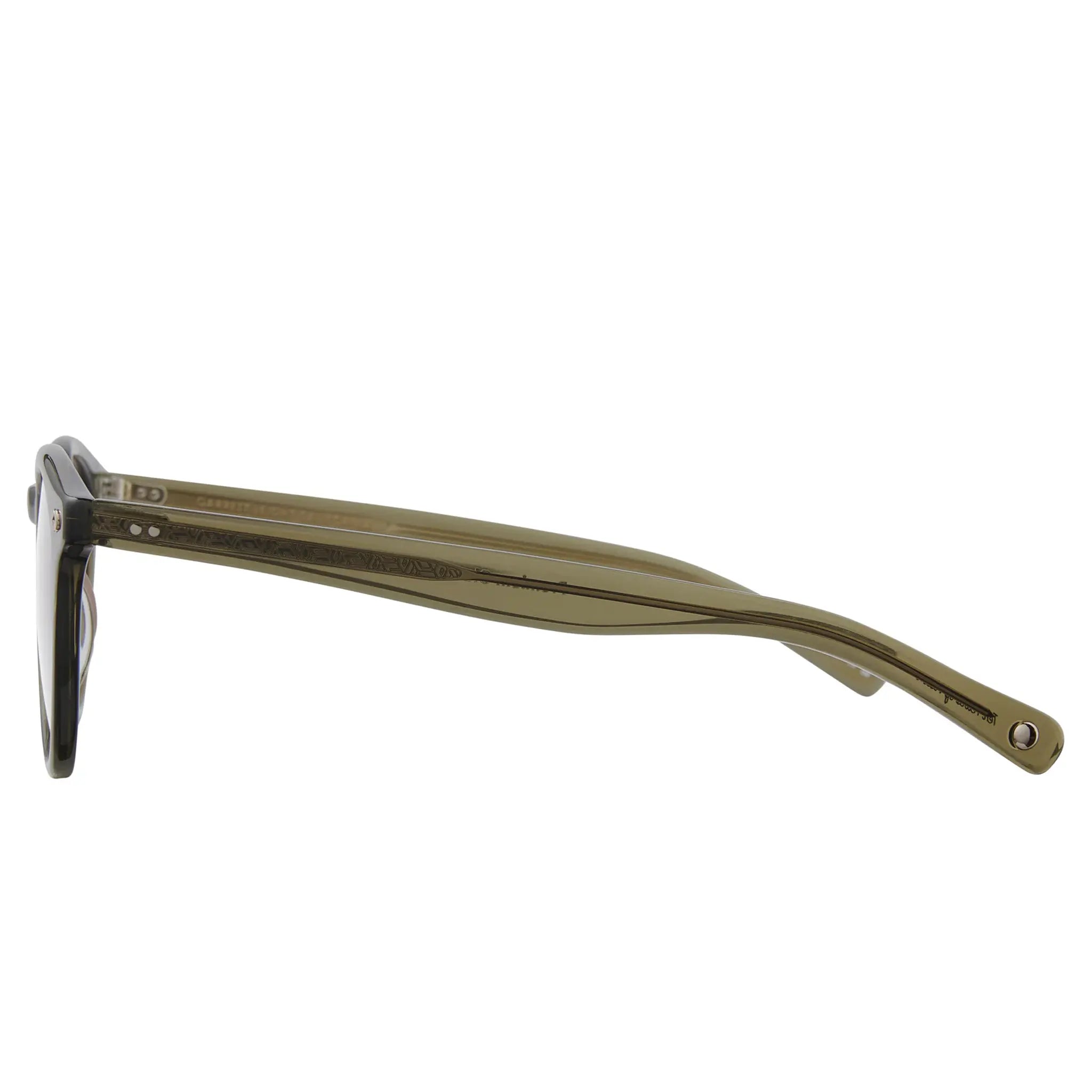 Side View of Garrett Leight Clune X Forever Classic Willow Sunglasses 2129-47-WIL/PCOF